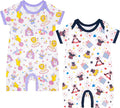 GUISBY Baby Rayon Romper Pajamas, 0-24M | Silky Soft Feel，Snap Closure，Footless by GUISBY