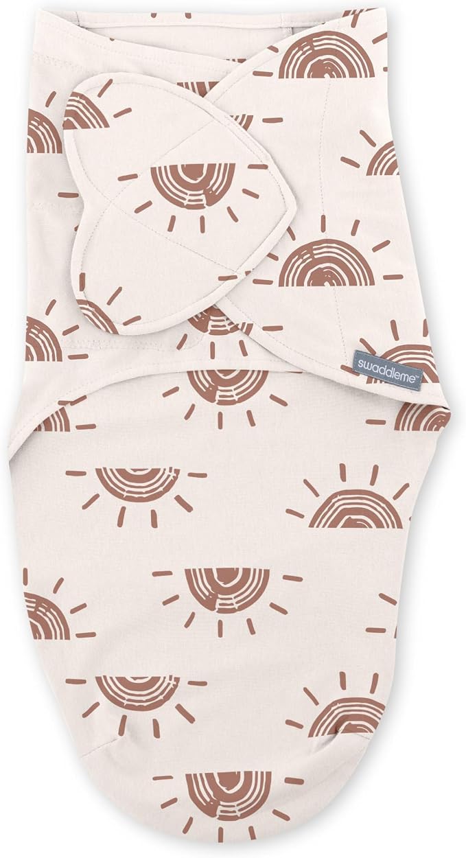 SwaddleMe by Ingenuity Monogram Collection Baby Swaddle, 100% Cotton, Improves - Image 13