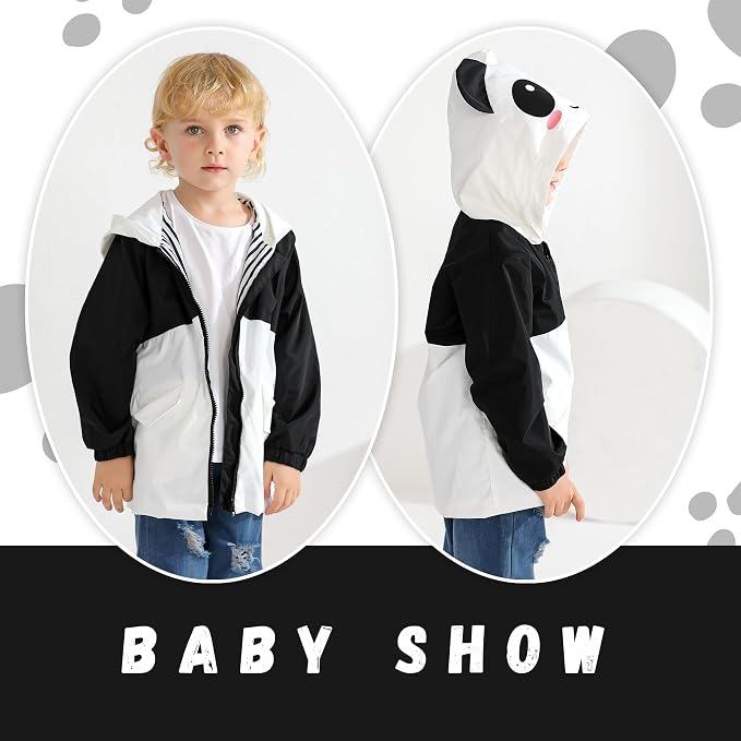 YOUNGER TREE Toddler Baby Boy Girl Duck Raincoat Cute Cartoon Hoodie Zipper - Image 3