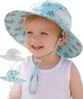 HONGTEYA 2 Pack Baby Sun Hat Infant Toddler Boys Girls Sun Protection Bucket by HONGTEYA