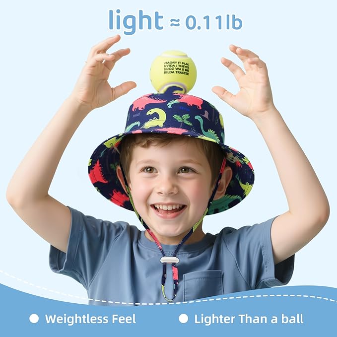 Komorebi Toddler Sun Hat UPF 50+ Kids Beach Bucket Hats Boys Girls 0-8Y | Cute - Image 5