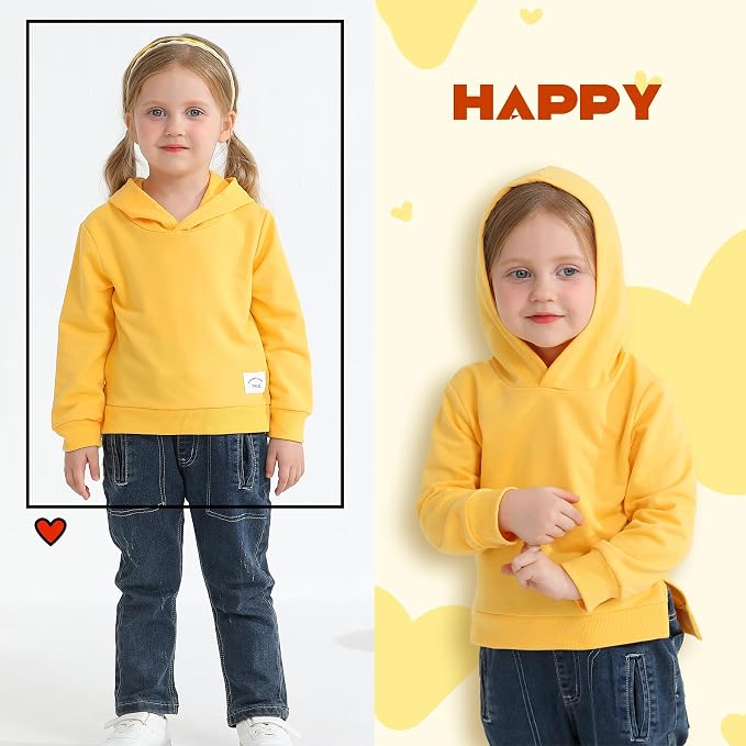 Happy Town Toddler Baby Boy Girl Sweatshirt Hoodie Pullover Fall Outfits Solid - Image 4