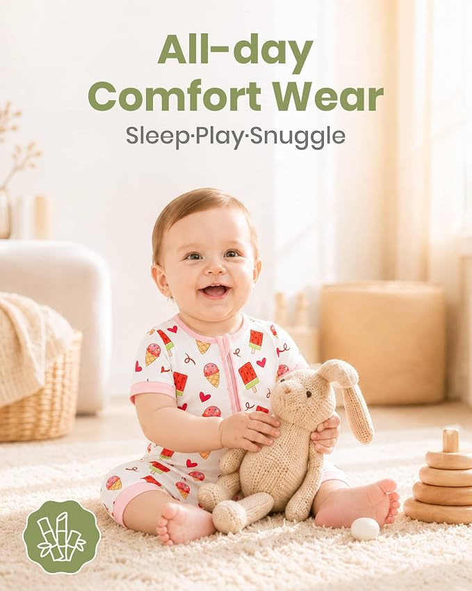 OPAWO Bamboo Sleepers for Baby Boy Pajamas Bamboo Pajamas Baby Romper 0-24M | 2 - Image 6
