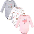Hudson Baby Baby Girls' Cotton Long-sleeve Bodysuits 3-pack by HudsonBaby