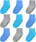 Baby Mid-Crew Socks with Grips for 0-7 Years Old Toddler Boy Girl Kids by SimplyKids
