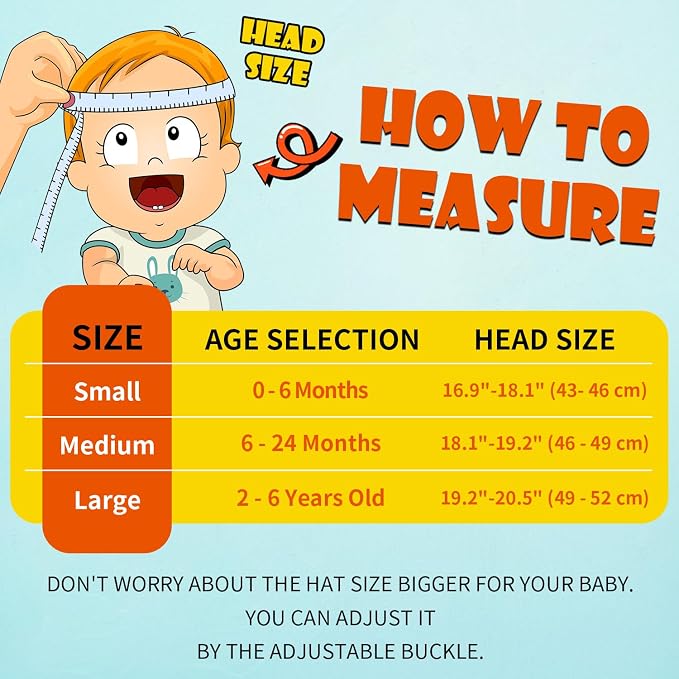Baby Sun Hat Kids Summer Sun Protection Toddler Bucket Hat Wide Brim Adjustable - Image 5