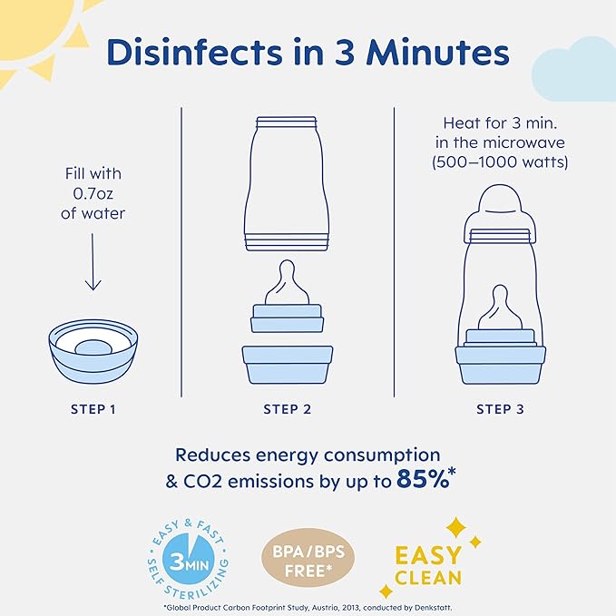 MAM 9oz Easy Start Anti-Colic Baby Bottles, Medium Flow, Breastfeeding-Like Silicone Nipple Bottle, Reduces Colic, Gas, & Reflux, Easy-to-Clean, BPA-Free, 2+ Months