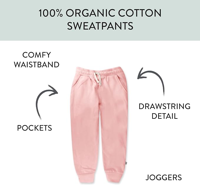 HonestBaby Baby Baby Terry Sweatpant 100% Organic Cotton - Image 3