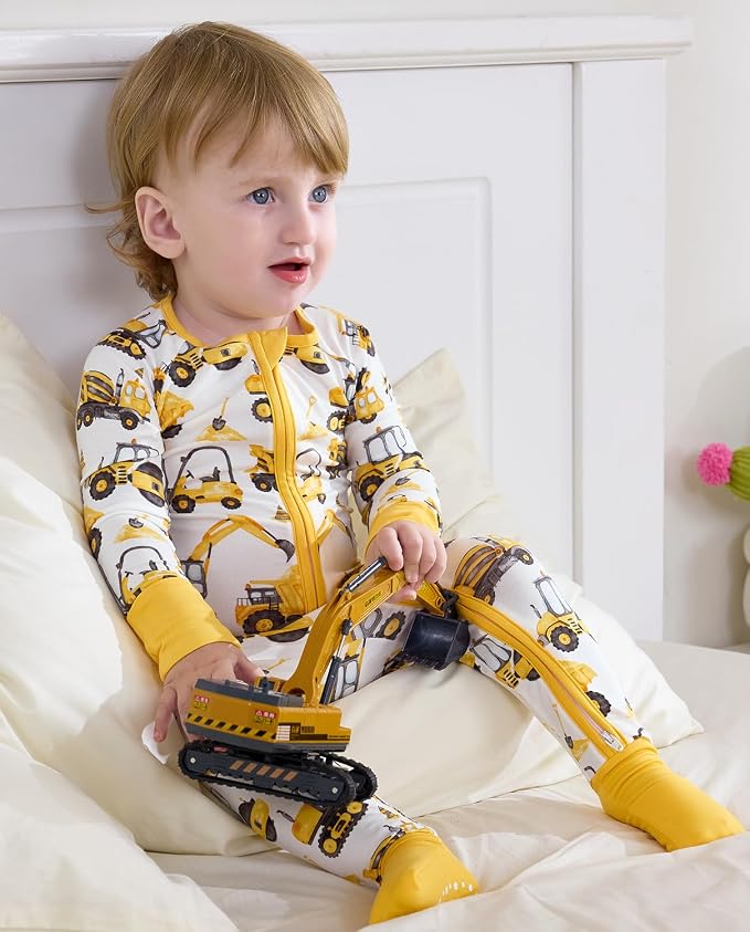 babee Reshinee Bamboo Viscose Baby Footie Pajama, Zipper Sleeper Boys Girls - Image 7