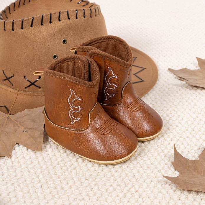 Meckior Baby Girls Cowboy Tassel Boots Side Zipper Moccasins Soft Bottom - Image 5