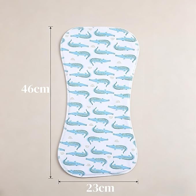 Baby Burp Cloths, Soft Absorbent Towel, 5 Pack - Image 2