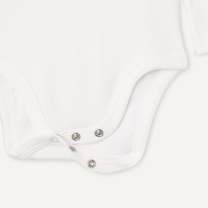 Amazon Essentials Unisex Babies' Long-Sleeve Cotton Henley Bodysuits - Image 5