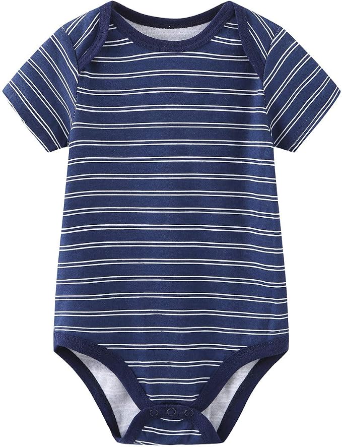Kiddiezoom Newborn Baby Unisex Cotton One-Piece Bodysuits Baby Gift 5-Pack Baby - Image 2