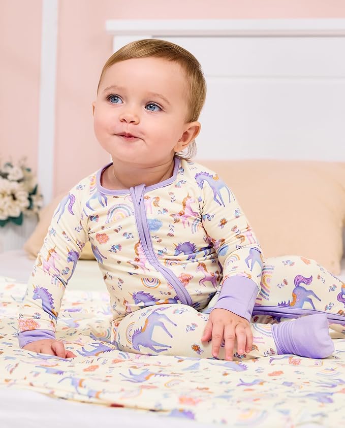 babee Reshinee Viscose Derived from Bamboo Baby Footie Pajamas Convertible - Image 2