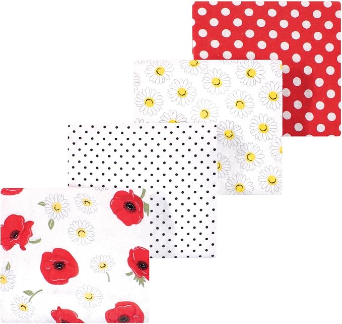 Luvable Friends Little Treasure Flannel Receiving Blankets 4pk by Luvable+Friends