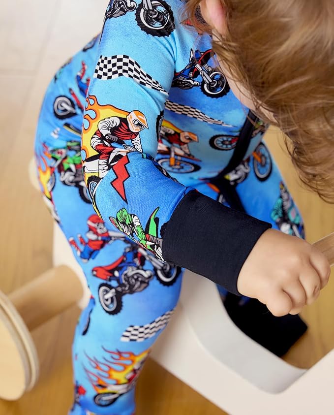 babee Reshinee Bamboo Viscose Baby Footie Pajama, Zipper Sleeper Boys Girls | - Image 7