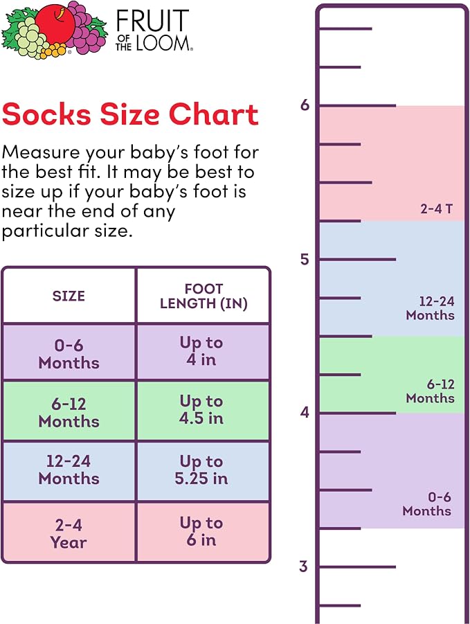 Fruit of the Loom Baby 22-Pack Grow & Fit Flex Zones Low Cut Stretch Socks - Image 6