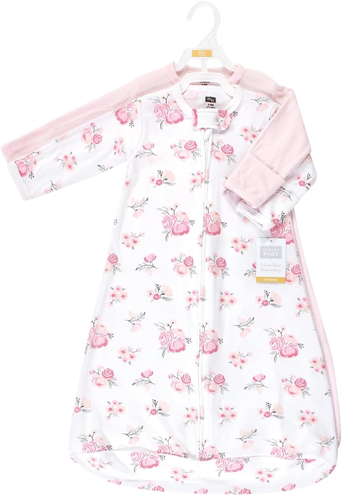 Hudson Baby Unisex Baby Cotton Long-Sleeve Wearable Sleeping Bag - Image 2
