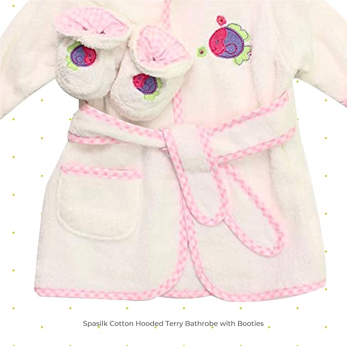 Spasilk 100% Cotton Hooded Terry Bathrobe - Image 2