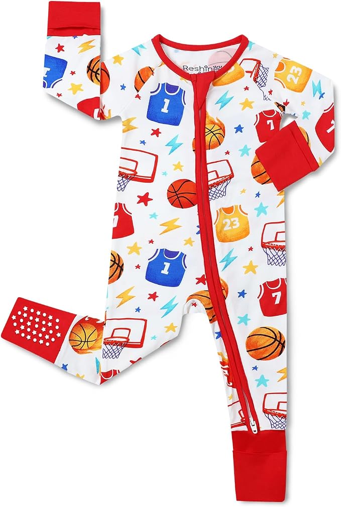 babee Reshinee Bamboo Viscose Baby Footie Pajama, Zipper Sleeper Boys Girls by babeeReshinee