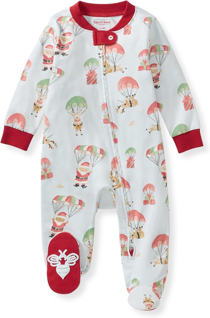 Burt's Bees Baby Girls' Organic Cotton, Sleep and Play Footed Pajamas | Easy by BurtsBeesBaby
