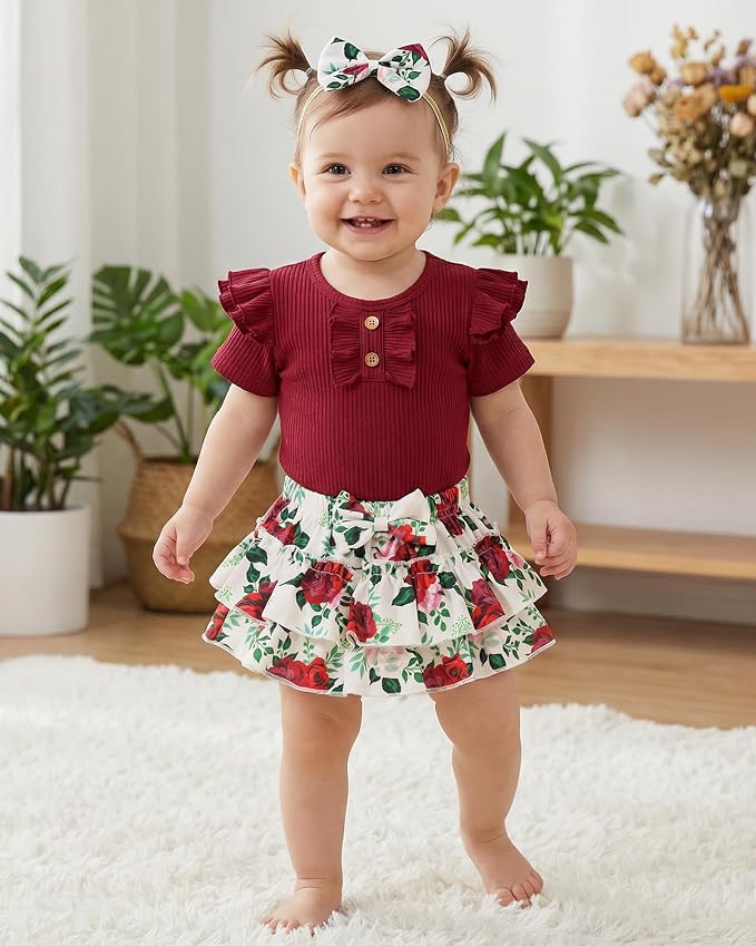 HONGTEYA Baby Girl Clothes Set Newborn Infant Summer Outfits - Image 4