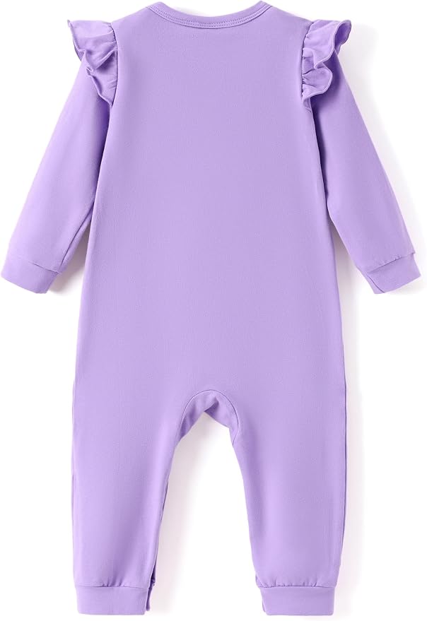 Disney Stitch Princess Minnie Winnie Marvel Baby Girls Ruffle Long Sleeve - Image 2