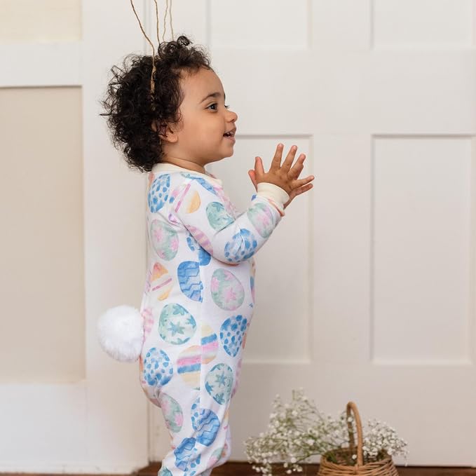 Burt's Bees Baby Girls Organic Cotton, Snug Fit Footed Sleeper Pajamas | - Image 3