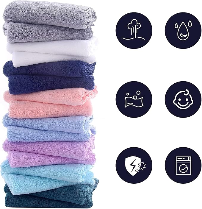 16 Pack Baby Washcloths burp cloths - Image 3