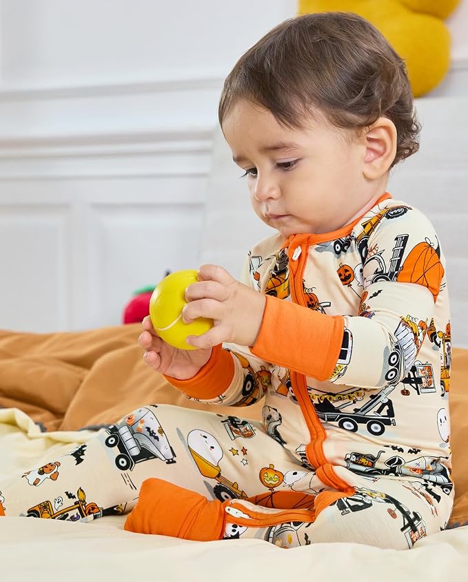 babee Reshinee Bamboo Viscose Baby Footie Pajama, Zipper Sleeper Boys Girls | - Image 9