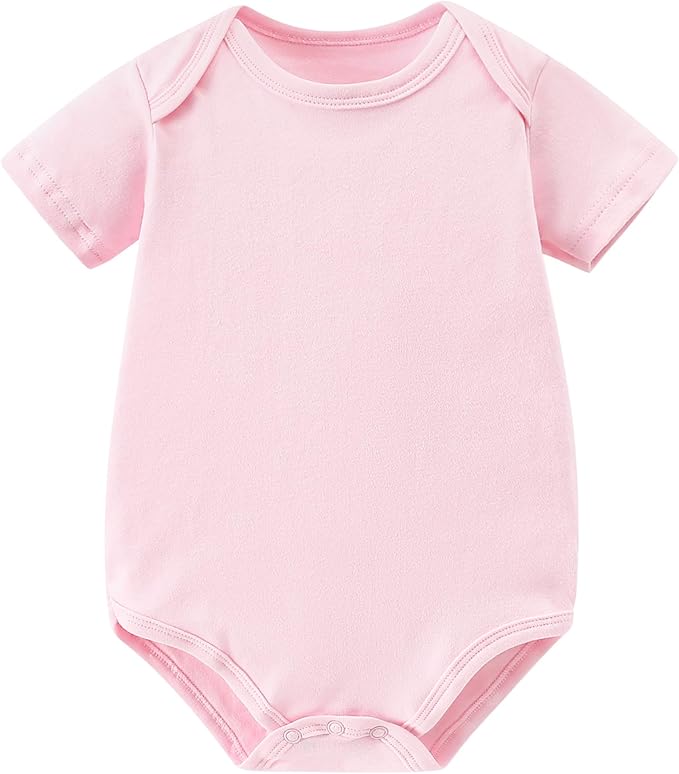 AIWUHE Unisex-Baby Short Sleeve Bodysuits Cotton One-piece Boy Girl Summer by AIWUHE