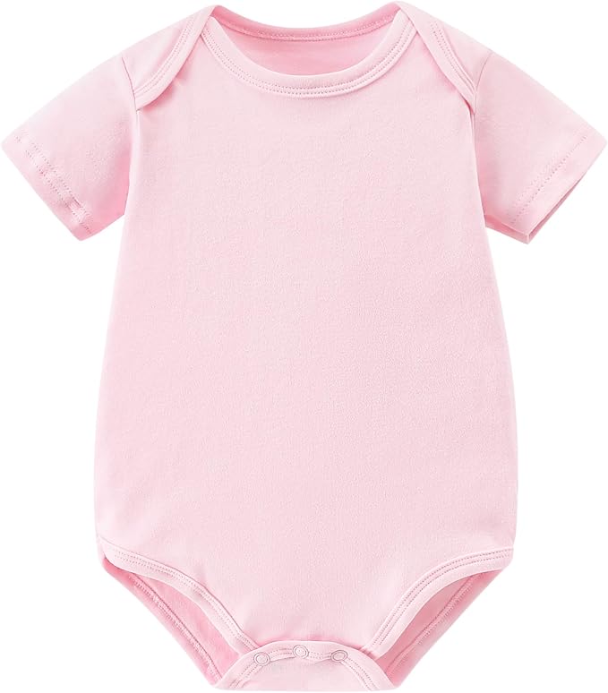 AIWUHE Unisex-Baby Short Sleeve Bodysuits Cotton One-piece Boy Girl Summer by AIWUHE