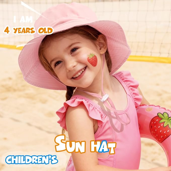 Baby Toddler Sun Hat, Boys Girls Adjustable Bucket Hat - Image 6