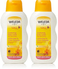 Weleda Baby Calendula Comforting Body Lotion, Plant Rich Moisturizer with Calendula, Chamomile, Sweet Almond and Sesame Oils, 6.8 Fl Oz (Pack of 2)