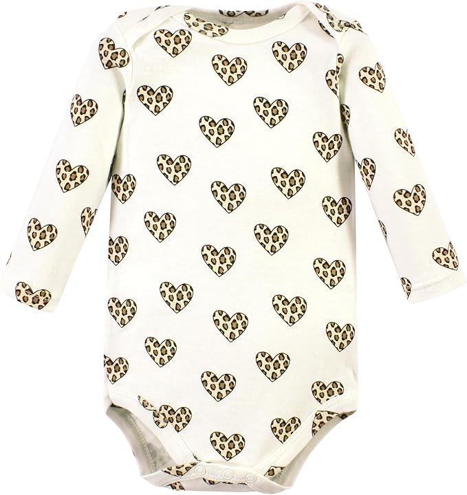 Hudson Baby Baby Girls' Cotton Long-sleeve Bodysuits 3-pack - Image 4