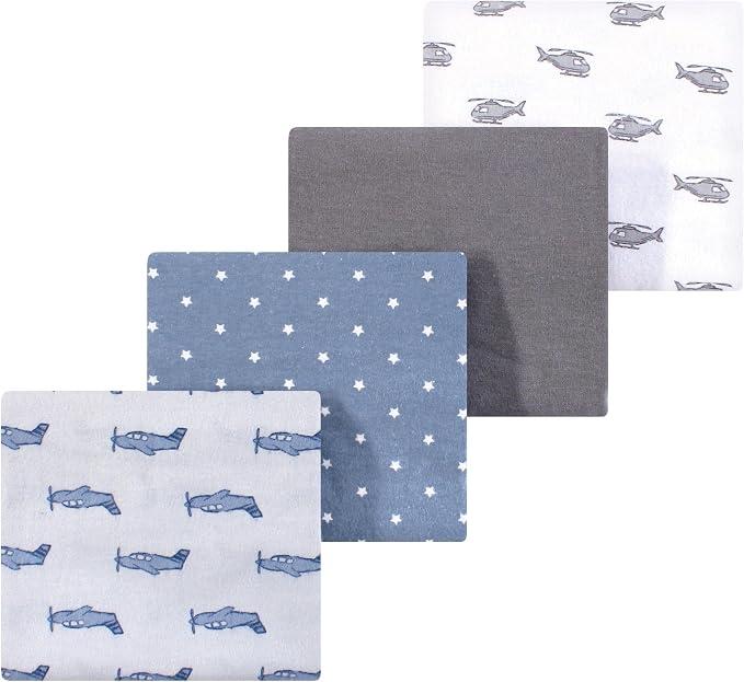 Luvable Friends Little Treasure Flannel Receiving Blankets 4pk by Luvable+Friends