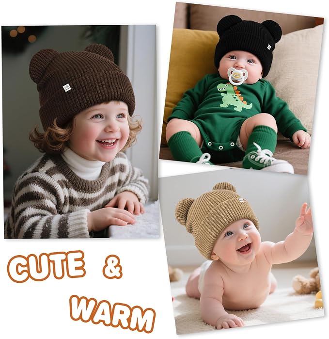 DANMY Baby Beanie Winter Knit Hat - Image 6