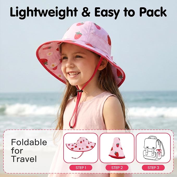 Baby Sun Hat with Neck Flap UPF 50+ - Image 5