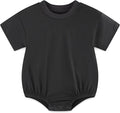 Baby Bubble Onesie Romper 100% Organic Cotton Clothes Short Sleeve Summer Solid by Unknown