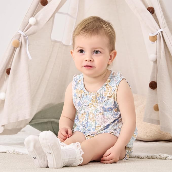 pureborn Baby Romper Bodysuits 2-Pack Unisex Soft Cotton One-Piece Outfit - Image 3
