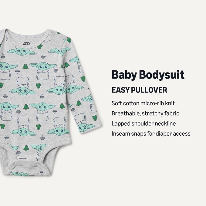 Amazon Essentials Disney | Marvel | Star Wars Unisex Babies' Long-Sleeve - Image 2