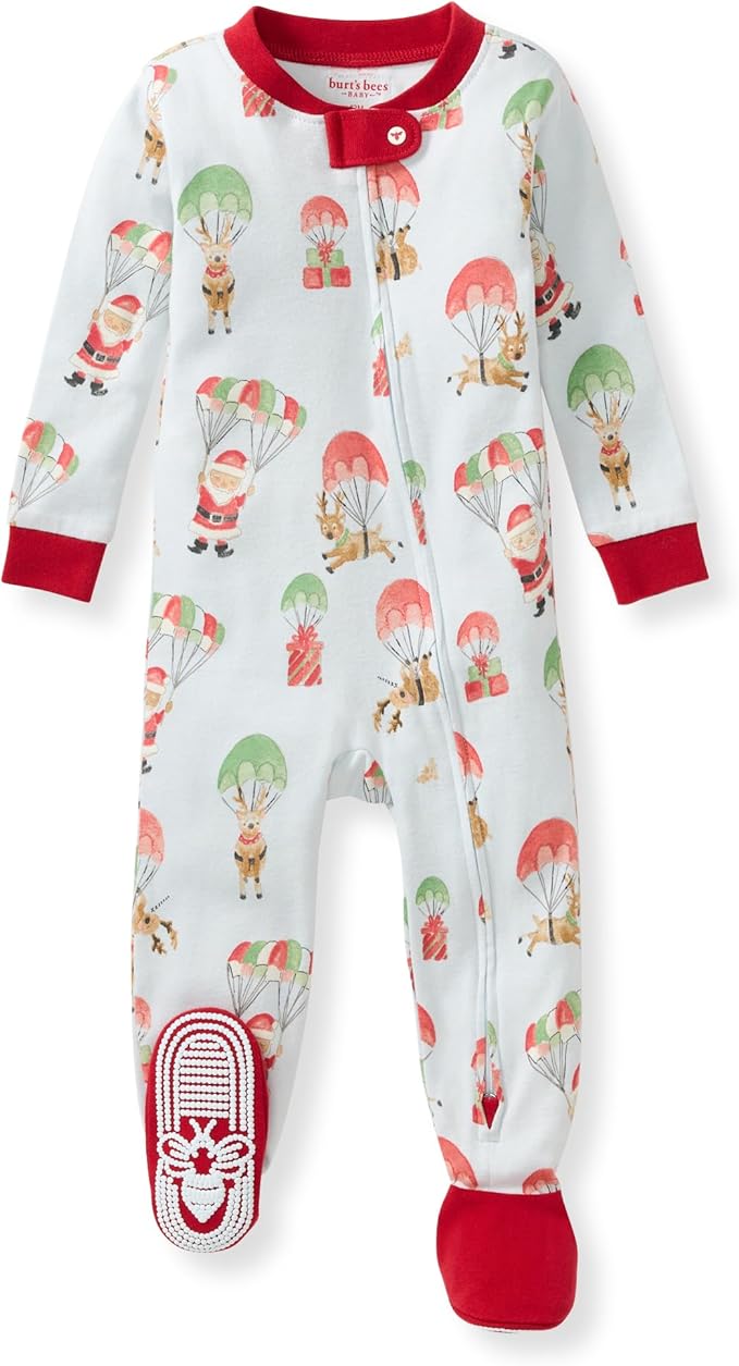Burt's Bees Baby Girls Organic Cotton, Snug Fit Footed Sleeper Pajamas | by BurtsBeesBaby