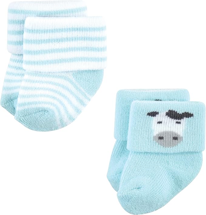 Hudson Baby Baby 8-pack Cotton Rich Newborn and Terry Socks - Image 5