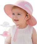 HONGTEYA 2 Pack Baby Sun Hat Infant Toddler Boys Girls Sun Protection Bucket by HONGTEYA