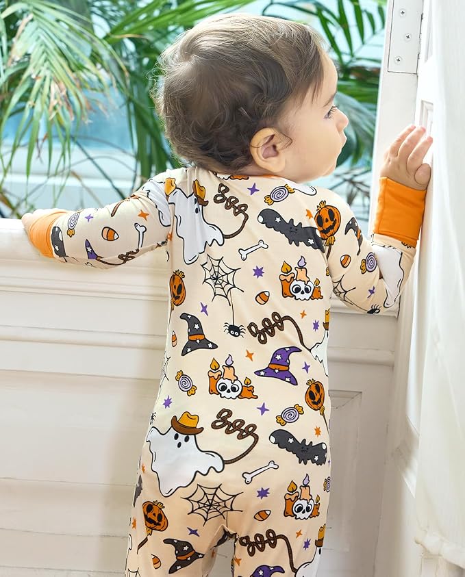 babee Reshinee Bamboo Viscose Baby Footie Pajama, Zipper Sleeper Boys Girls - Image 6