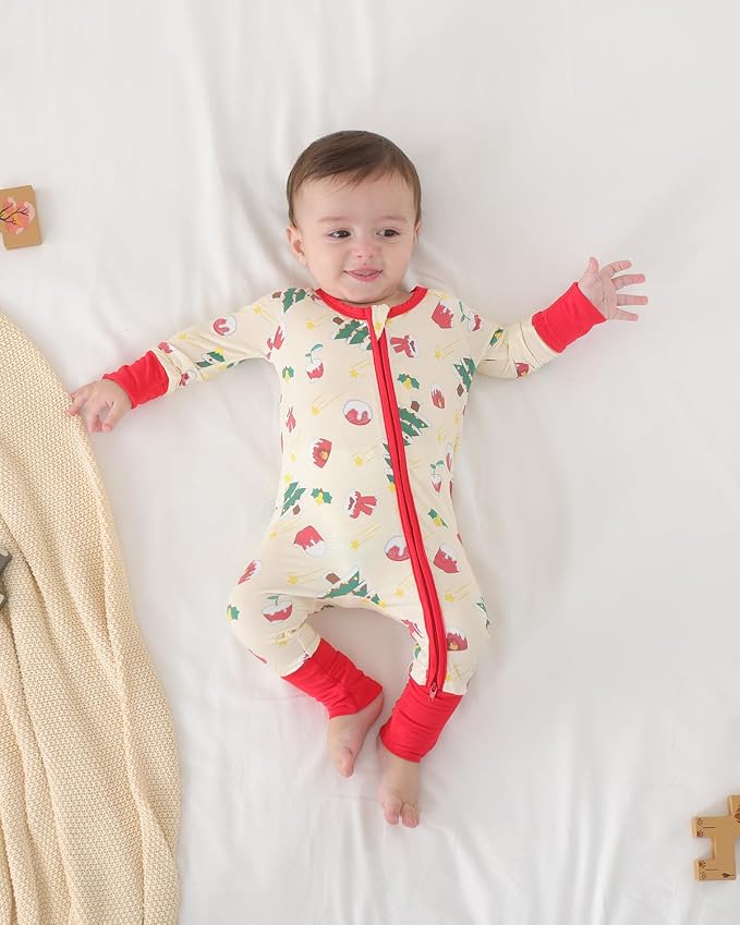 GUISBY Baby Footless Pajamas, Rayon of Bamboo, NB-2T | Rayon of bamboo softness - Image 4