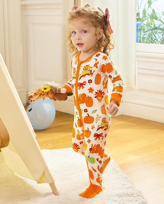 babee Reshinee Viscose Derived from Bamboo Baby Footie Pajamas Convertible - Image 5