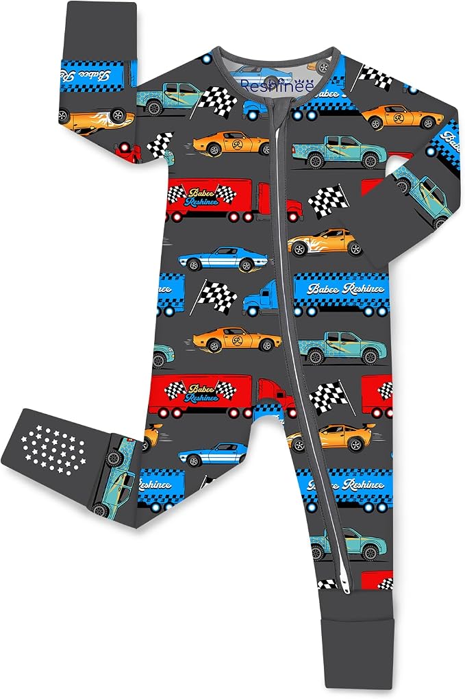 babee Reshinee Bamboo Viscose Baby Footie Pajama, Zipper Sleeper Boys Girls by babeeReshinee
