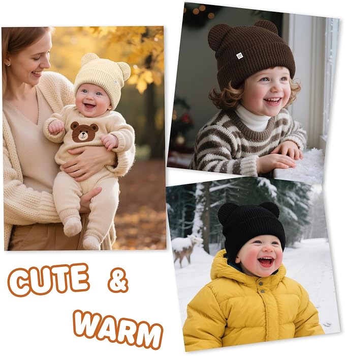 DANMY Baby Beanie Winter Knit Hat - Image 6