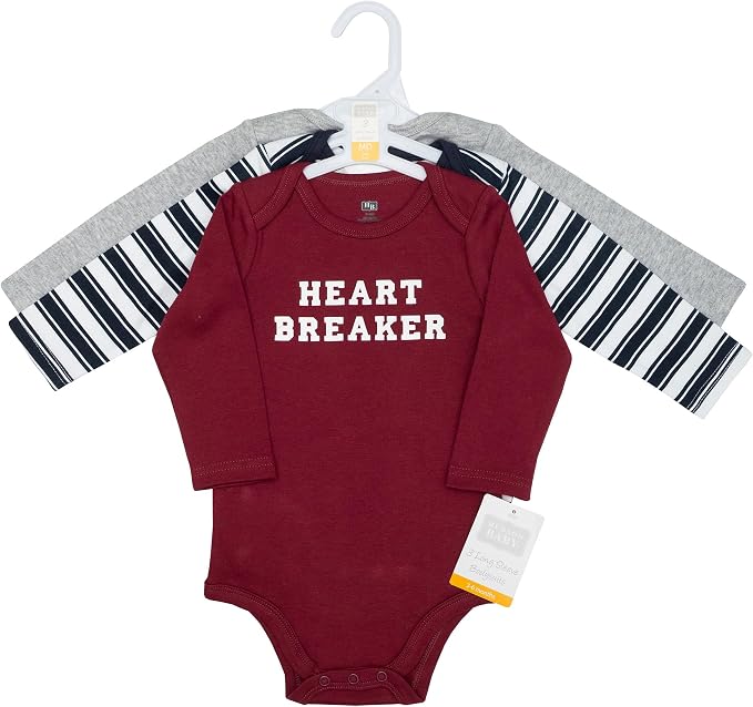 Hudson Baby baby-boys Cotton Long-sleeve Bodysuits 3-pack - Image 2
